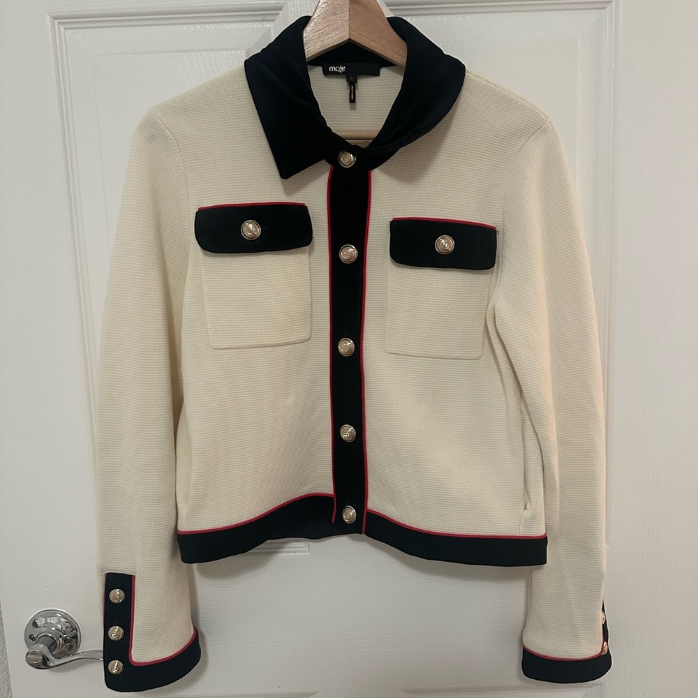 Maje cropped cardigan size 2